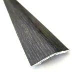 Anthracite Effect Self-Adhesive Aluminium Ramp Floor Threshold 900mm – Trim Strip 40x6mm for Laminate, Wood & Vinyl Floors