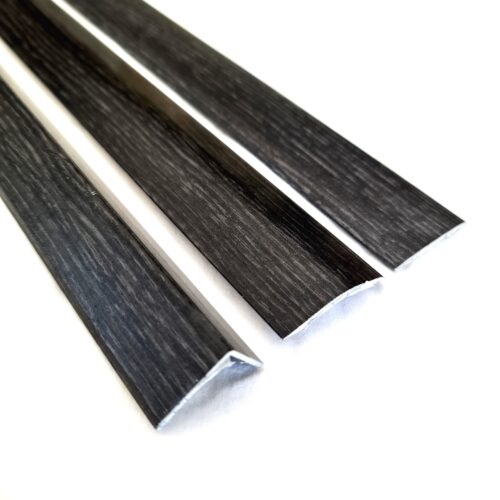 Anthracite Effect Self-Adhesive Aluminium Floor Threshold Strip 900mm – Flat Cover Trim 40x3mm for Laminate, Wood & Vinyl Floors
