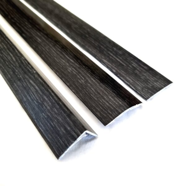 Anthracite Effect Self-Adhesive Aluminium Floor Threshold Strip 900mm – Flat Cover Trim 40x3mm for Laminate, Wood & Vinyl Floors