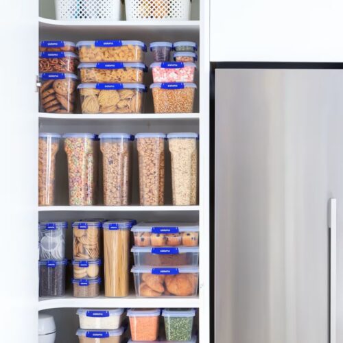 Sistema KLIP IT PLUS Cereal Storage Container 4.2L (4 Pack) – Airtight BPA-Free Pantry Food Container with Easy-Pour Lid, Blue/Clear - Image 7