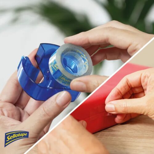 Sellotape Crystal Clear Tape (18mm x 15m) with Blue Dispenser – Super Clear, Extra Sticky, Easy Tear - Image 4