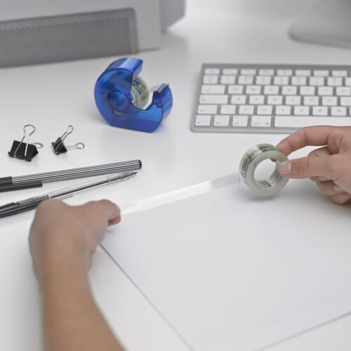 Sellotape Crystal Clear Tape (18mm x 15m) with Blue Dispenser – Super Clear, Extra Sticky, Easy Tear - Image 5