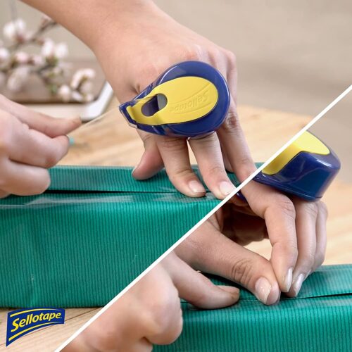 Sellotape On Hand Tape Dispenser (18mm x 15m) – Super Clear Extra Sticky Tape with Maximum Clarity - Image 5