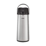 Thermos Stainless Steel Lever Pump Pot 2.5L – GTB Insulated Airpot Flask Dispenser for Hot & Cold Drinks, Tea & Coffee