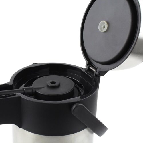 Thermos Stainless Steel Lever Pump Pot 2.5L – GTB Insulated Airpot Flask Dispenser for Hot & Cold Drinks, Tea & Coffee