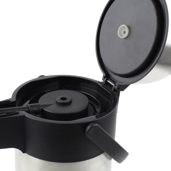 Thermos Stainless Steel Lever Pump Pot 2.5L – GTB Insulated Airpot Flask Dispenser for Hot & Cold Drinks, Tea & Coffee