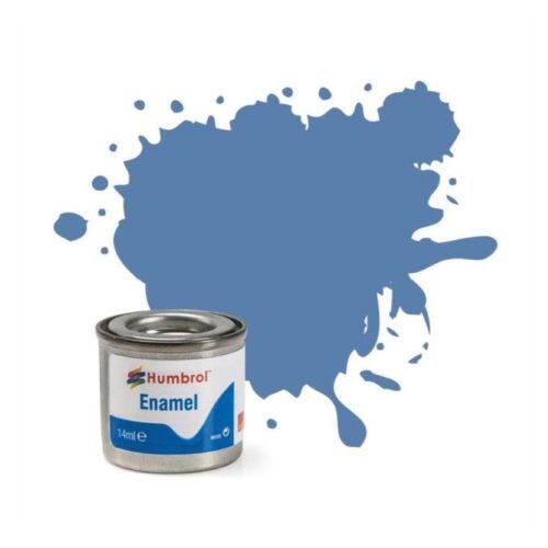 Humbrol No.109 WW1 Blue Enamel Paint 14ml – Model Paint for Plastic, Metal, Wood & Crafts, High Shine Finish