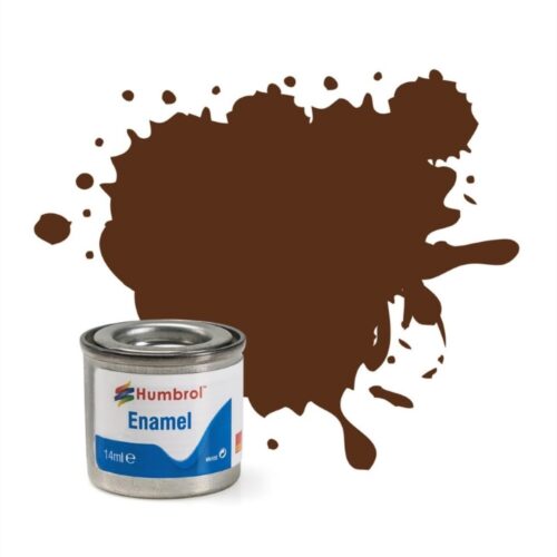 Humbrol No.160 Matt German Cam Red Brown Enamel Paint 14ml – Model Paint for Plastic, Metal, Wood & Crafts, High Shine Finish