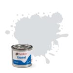 Humbrol No.196 Light Grey Enamel Paint 14ml – Model Paint for Plastic, Metal, Wood & Crafts, High Shine Finish