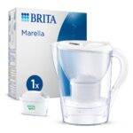 BRITA Marella Water Filter Jug 2.4L White – Includes MAXTRA PRO Filter, Fridge Fit, Easy Fill Lid, BPA-Free