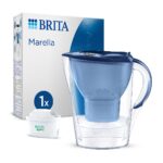 BRITA Marella Water Filter Jug 2.4L Blue – Includes MAXTRA PRO Filter, Fridge Fit, Easy Fill Lid, BPA-Free