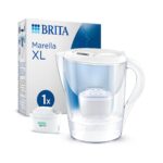 BRITA Marella Water Filter Jug 2.4L White – Includes MAXTRA PRO Filter, Fridge Fit, Easy Fill Lid, BPA-Free