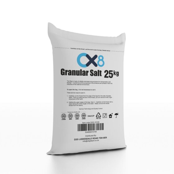 Granular Salt 25kg – Water Softener & Dishwasher Salt, High Purity, Fast Dissolving, Food Grade Quality