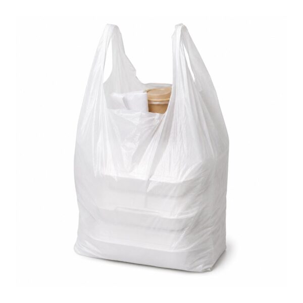 White Vest Carrier Bag Medium 10 x 15 x 18" 9mu – 2000 Bags (20 x 100 Bags), Strong Plastic Shopping Bags for Retail & Takeaway 1 White Vest Carrier Bag Medium 10 x 15 x 18″ 9mu – 2000 Bags (20 x 100 Bags), Strong Plastic Shopping Bags for Retail & Takeaway
