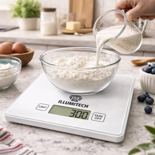 Digital Kitchen Scale 1g up to 5kg – Glass Platform, LCD Display, Tare Function, Multi-Unit g/oz/lb/ml, Slim Design 12 Digital Kitchen Scale 1g up to 5kg – Glass Platform, LCD Display, Tare Function, Multi-Unit g/oz/lb/ml, Slim Design - Image 6