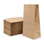 Brown Paper SOS Grab Bags – 10LB (204 x 120 x 381mm, 125 Pack) – Kraft Paper Bags for Retail, Food & Takeaway