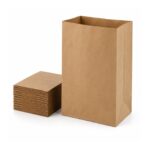 Brown Paper SOS Grab Bags – 21LB (254 x 140 x 419mm, 125 Pack) – Kraft Paper Bags for Retail, Food & Takeaway