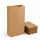 Brown Paper SOS Grab Bags – 28LB (260 x 100 x 520mm, 125 Pack) – Kraft Paper Bags for Retail, Food & Takeaway