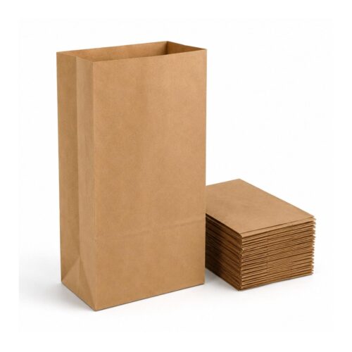 Brown Paper SOS Grab Bags - 28LB (260 x 100 x 520mm, 125 Pack) - Kraft Paper Bags for Retail, Food & Takeaway 1 Brown Paper SOS Grab Bags – 28LB (260 x 100 x 520mm, 125 Pack) – Kraft Paper Bags for Retail, Food & Takeaway