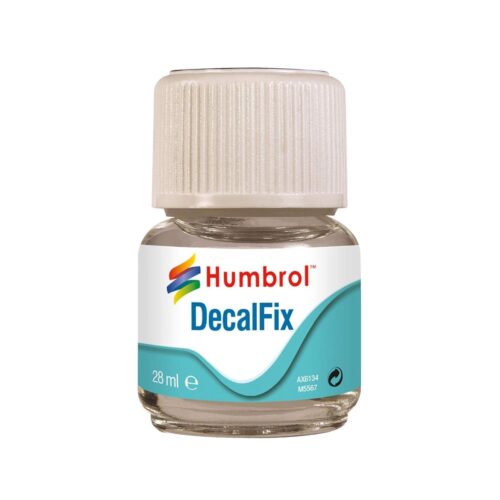 Humbrol Decalfix 28ml – Water-Based Decal Setting Solution, Softens & Fixes Transfers for Model Kits & Crafts