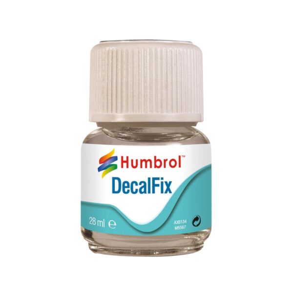 Humbrol Decalfix 28ml – Water-Based Decal Setting Solution, Softens & Fixes Transfers for Model Kits & Crafts