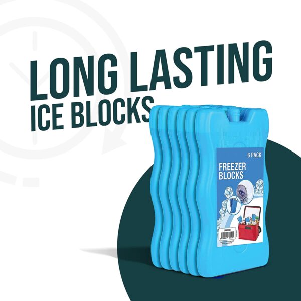 Knight Freezer Block – Blue (200g) – Reusable Ice Pack for Cool Bags, Lunch Boxes & Picnics, Keeps Food Cold Longer