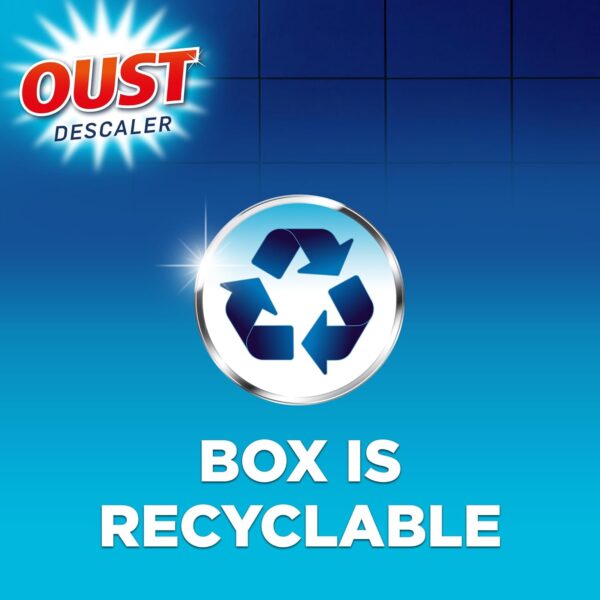 Oust All Purpose Descaler – 3 x 25ml Sachets – Fast Limescale Remover for Kettles, Coffee Machines, Irons & Shower Heads