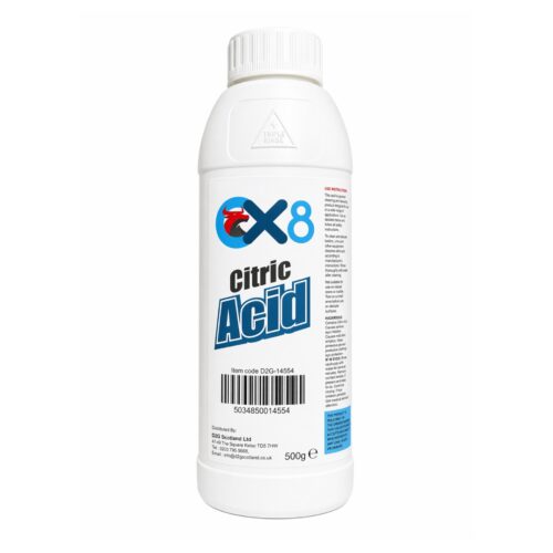Citric Acid 500g – Multi-Purpose Descaler & Cleaner, Removes Limescale for Kettles, Appliances & Surfaces