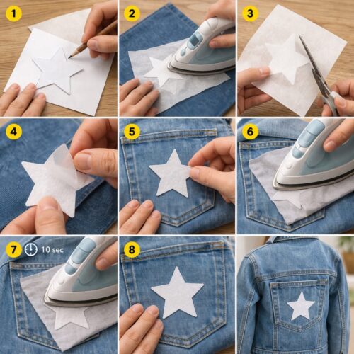 Vlieseline Bondaweb Iron On Adhesive 120cm x 17.5cm – Double Sided Fusible Web for Fabric, Applique & Craft - Image 3