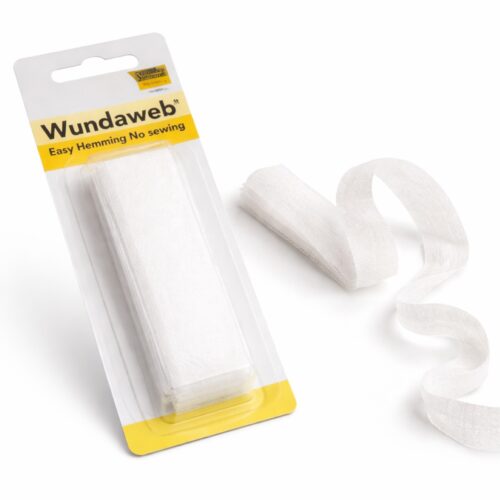 Vlieseline Wundaweb Iron On Hemming Tape 20mm x 5m – No Sew Fusible Web for Fabric, Curtains & Clothing Repairs