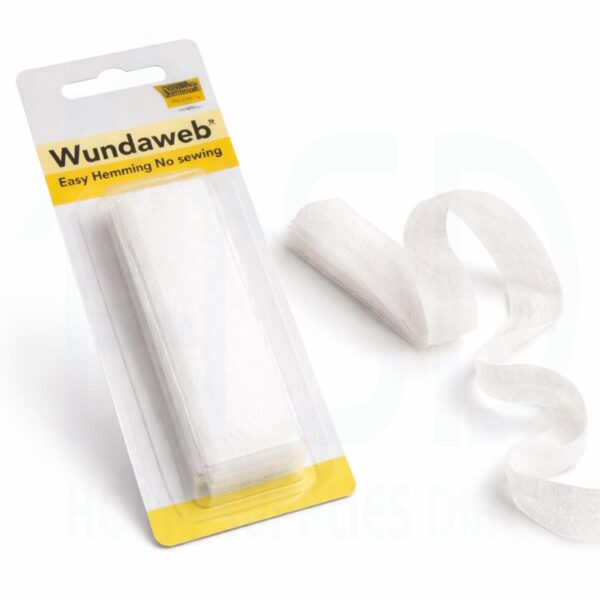Vlieseline Wundaweb Iron On Hemming Tape 20mm x 5m – No Sew Fusible Web for Fabric, Curtains & Clothing Repairs