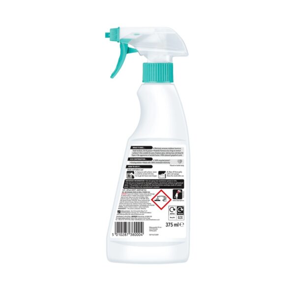 Dr. Beckmann Oven & Grill Power Gel 375ml – Removes Burnt-On Food & Grease, Gel Formula, Sticks to Vertical Surfaces