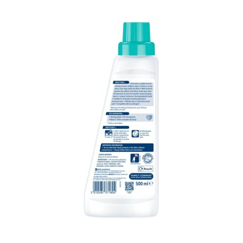 Dr. Beckmann Laundry Odour Remover 500ml – Removes & Prevents Odours, Freshens Clothes, Safe for All Fabrics, 20°C+