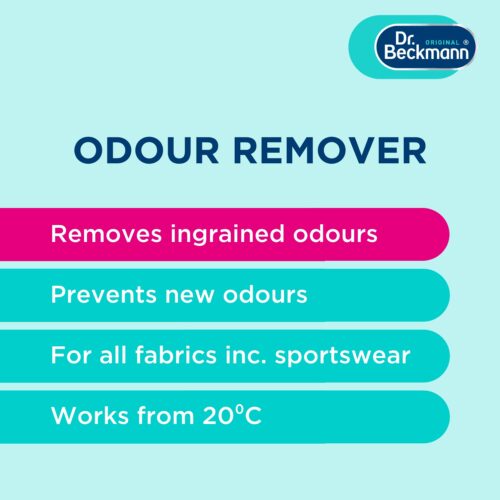 Dr. Beckmann Laundry Odour Remover 500ml – Removes & Prevents Odours, Freshens Clothes, Safe for All Fabrics, 20°C+