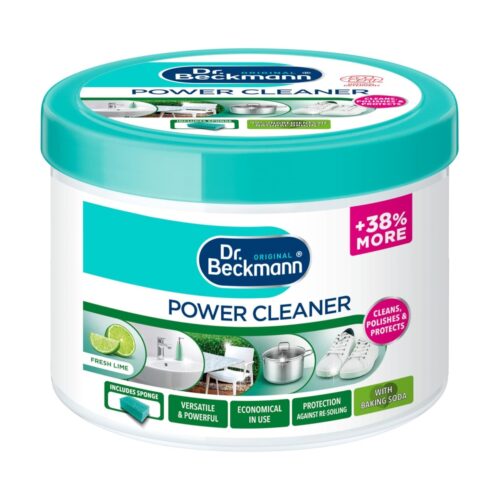 Dr. Beckmann Power Cleaner 550g – With Sponge, Cleans, Polishes & Protects, Multi-Surface, Economical & Long-Lasting Shine