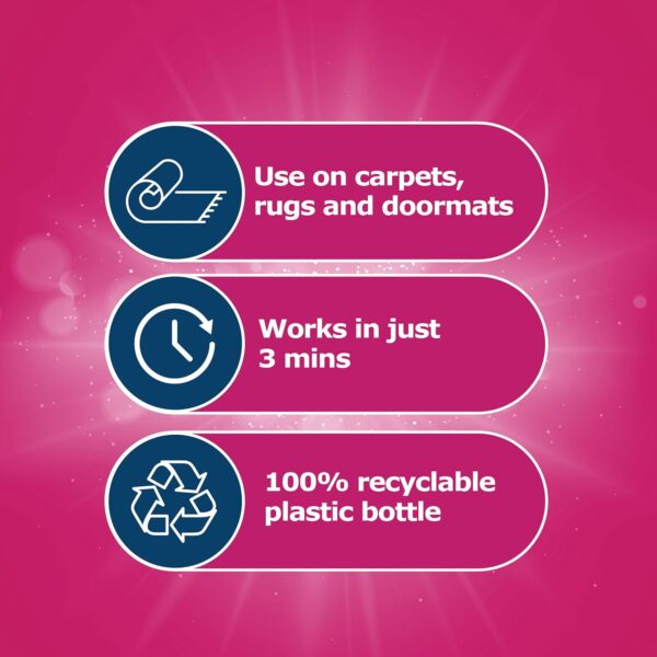 Dr. Beckmann Carpet Stain Remover 650ml – Integrated Brush, Powerful Spot Cleaner, Removes Stains & Odours in 3 Minutes