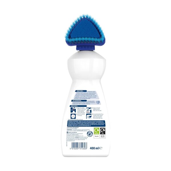 Dr. Beckmann Upholstery Stain Remover 400ml – Built-in Brush, Removes Stains & Odours, Works in 3 Minutes