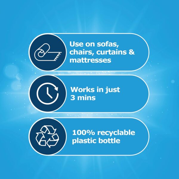 Dr. Beckmann Upholstery Stain Remover 400ml – Built-in Brush, Removes Stains & Odours, Works in 3 Minutes