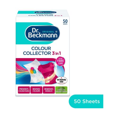 Dr. Beckmann Colour Collector 3in1 Laundry Sheets 50 – Prevents Colour Runs, Protects Fabrics, Fibre Care, Multi-Wash 15 Dr. Beckmann Colour Collector 3in1 Laundry Sheets 50 – Prevents Colour Runs, Protects Fabrics, Fibre Care, Multi-Wash
