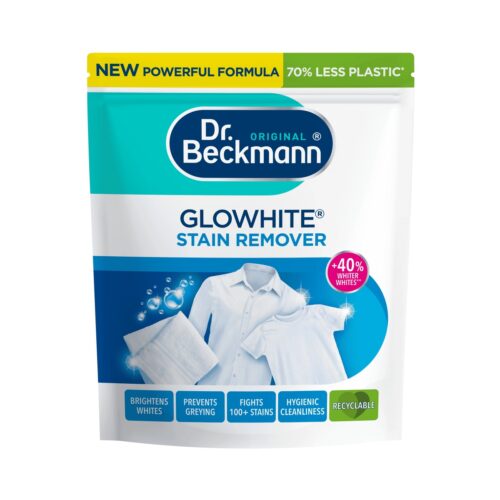Dr. Beckmann Glowhite Whitening Booster 400g – Laundry Whitener & Stain Remover, Removes 100+ Stains, In-Wash Use