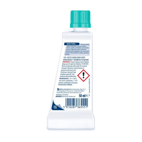 Dr. Beckmann Stain Devils Nature & Cosmetics Remover 50ml – Grass, Mud, Makeup, Pigment Remover, Fast Acting 11 Dr. Beckmann Stain Devils Nature & Cosmetics Remover 50ml – Grass, Mud, Makeup, Pigment Remover, Fast Acting