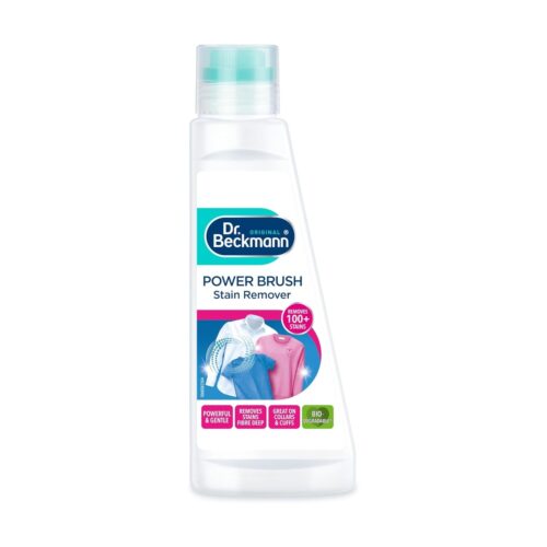 Dr. Beckmann Power Brush Stain Remover 250ml – Pre-Wash, Removes 100+ Stains, Built-in Brush, White & Colour Fabrics