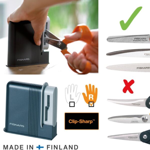 Fiskars Scissor Sharpener – Restores Sharp Blades, Easy Maintenance, Right Handed Scissors Only 2 Fiskars Scissor Sharpener – Restores Sharp Blades, Easy Maintenance, Right Handed Scissors Only