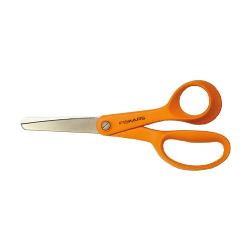 Fiskars Classic Children’s Scissors 13cm – Right Handed Safety Blades, Ergonomic Handle, School & Craft Cutting