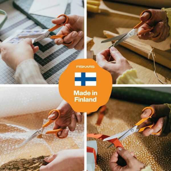 Fiskars Classic Small Universal Scissors 16cm – Stainless Steel Precision Blades, Ergonomic Handle, Multi-Purpose DIY Use 3 Fiskars Classic Small Universal Scissors 16cm – Stainless Steel Precision Blades, Ergonomic Handle, Multi-Purpose DIY Use