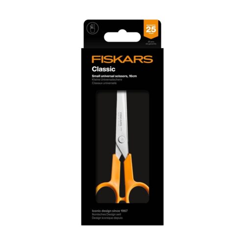 Fiskars Classic Small Universal Scissors 16cm – Stainless Steel Precision Blades, Ergonomic Handle, Multi-Purpose DIY Use 13 Fiskars Classic Small Universal Scissors 16cm – Stainless Steel Precision Blades, Ergonomic Handle, Multi-Purpose DIY Use