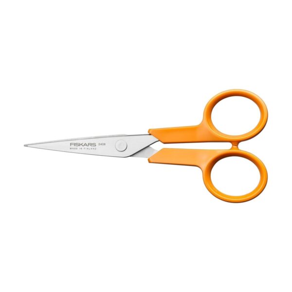 FSK-9633 Fiskars Classic Needlework Micro Tip Scissors 13cm – Precision Sewing & Embroidery Scissors, Stainless Steel Blades
