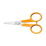 Fiskars Classic Curved Embroidery & Manicure Scissors 10cm – Precision Stainless Steel Blades for Sewing, Crafts & Grooming