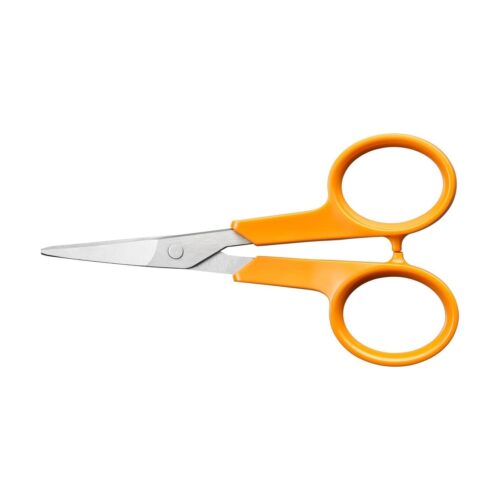 Fiskars Classic Curved Embroidery & Manicure Scissors 10cm – Precision Stainless Steel Blades for Sewing, Crafts & Grooming
