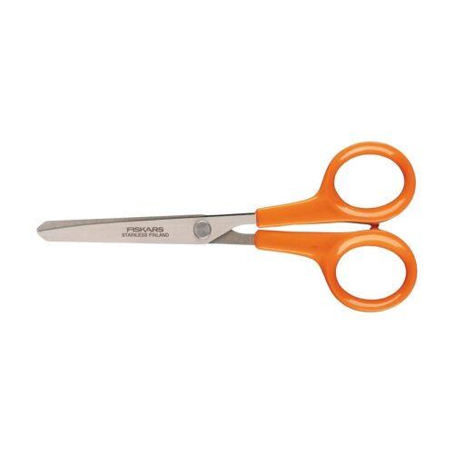Fiskars Classic Hobby Scissors 13cm – Blunt Tip Safety Design, Stainless Steel Blades, Right & Left Handed Use